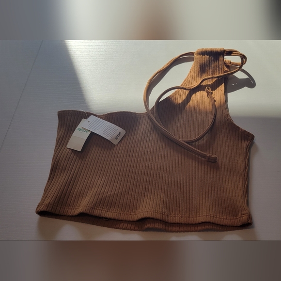 NWT Aerie Ribbed Crop Top Size M 3 - Picture 2 of 3